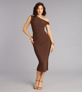 Twist the Plot Bodycon Midi Dress