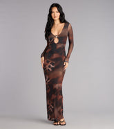 Untamed Glam Mesh Maxi Dress