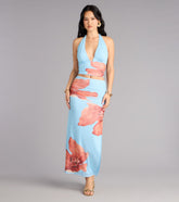 Vacay Bloom Floral Mesh Maxi Skirt