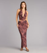 Cool Confidence Animal Print Mesh Maxi Skirt